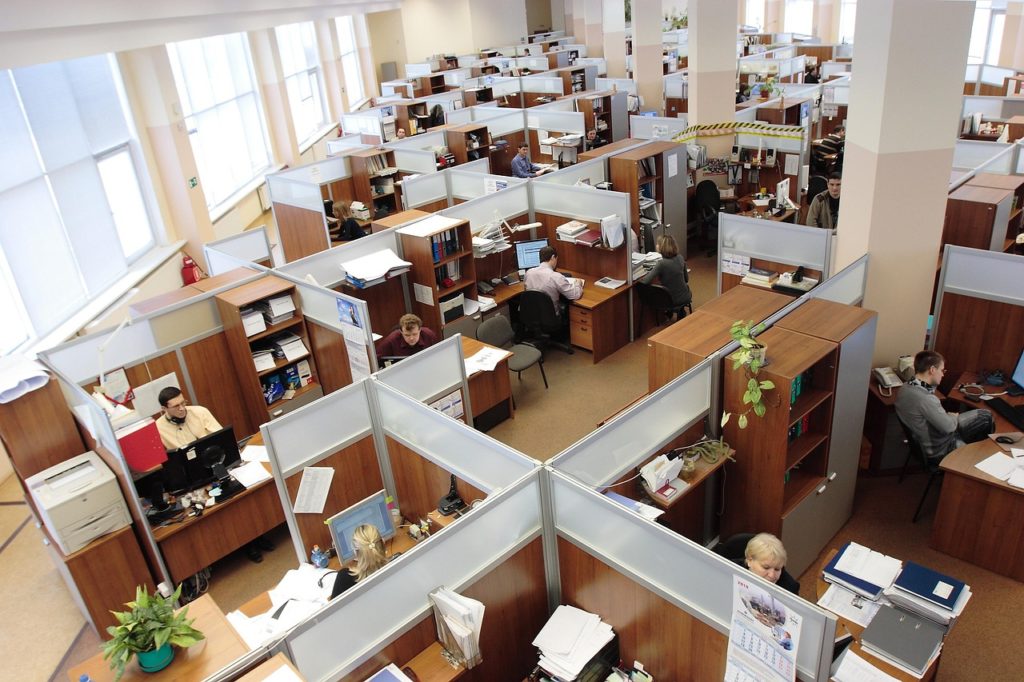 office cubicles in Houston